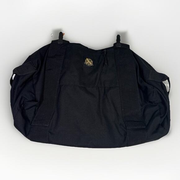 Eddie Bauer Black Heavy Duty Nylon Duffle Large 24" Travel Weekender Bag Strap - Picture 1 of 6